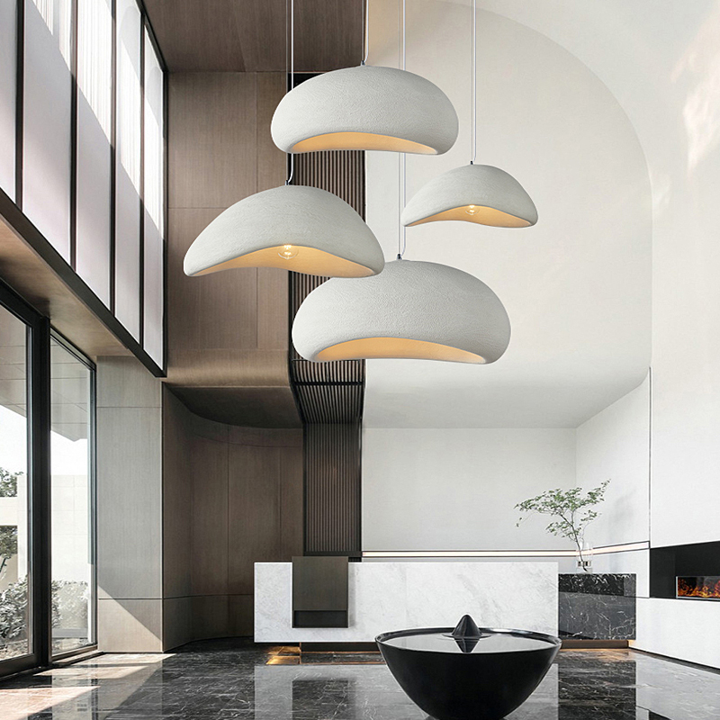 Luces colgantes nórdicas Wabi Sabi E27, candelabro para comedor y dormitorio, lámpara suspendida para Bar, decoración del hogar, accesorio de iluminación colgante para Loft