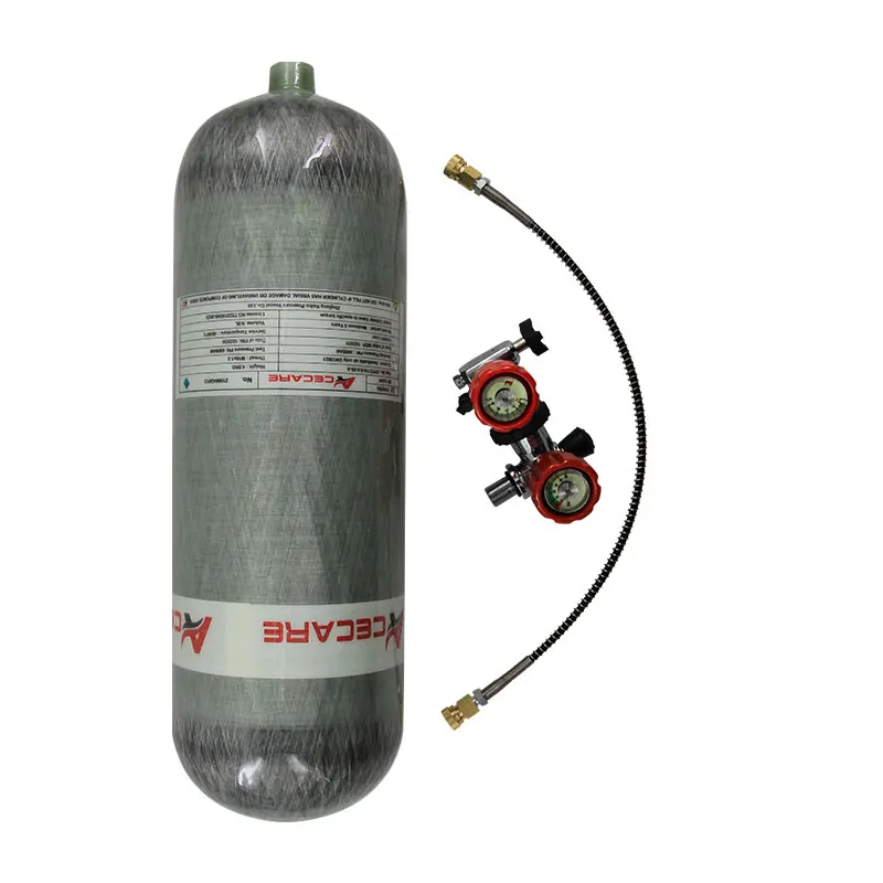 Acecare 9L Hpa Hơi Thở Tự Do Scuba Diving Xe Tăng/Áp Lực Cao Xi Lanh 4500psi Và Van Và Làm Đầy Trạm Cho Lặn
