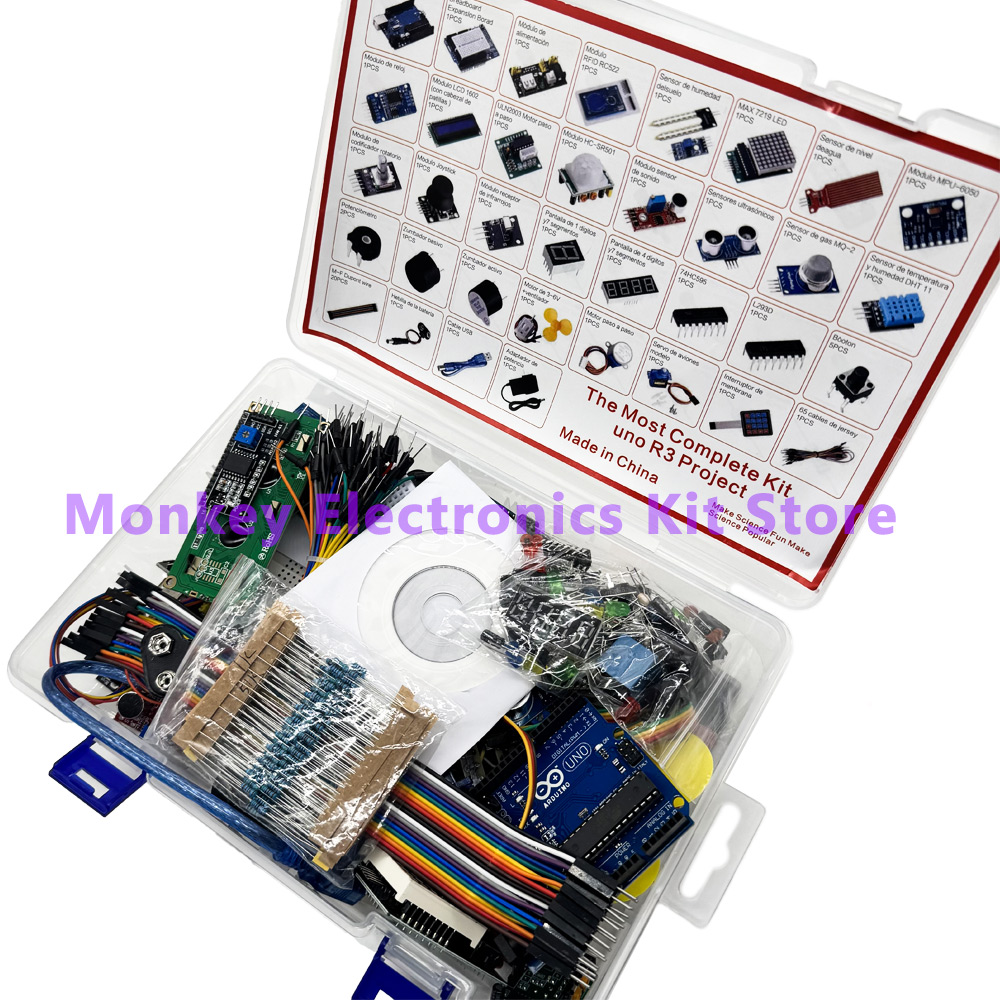 Full Version Starter Learning Kit for Arduino Programming Project DIY Electronics Laboratory Smart Beginner Kit for R3 IDE