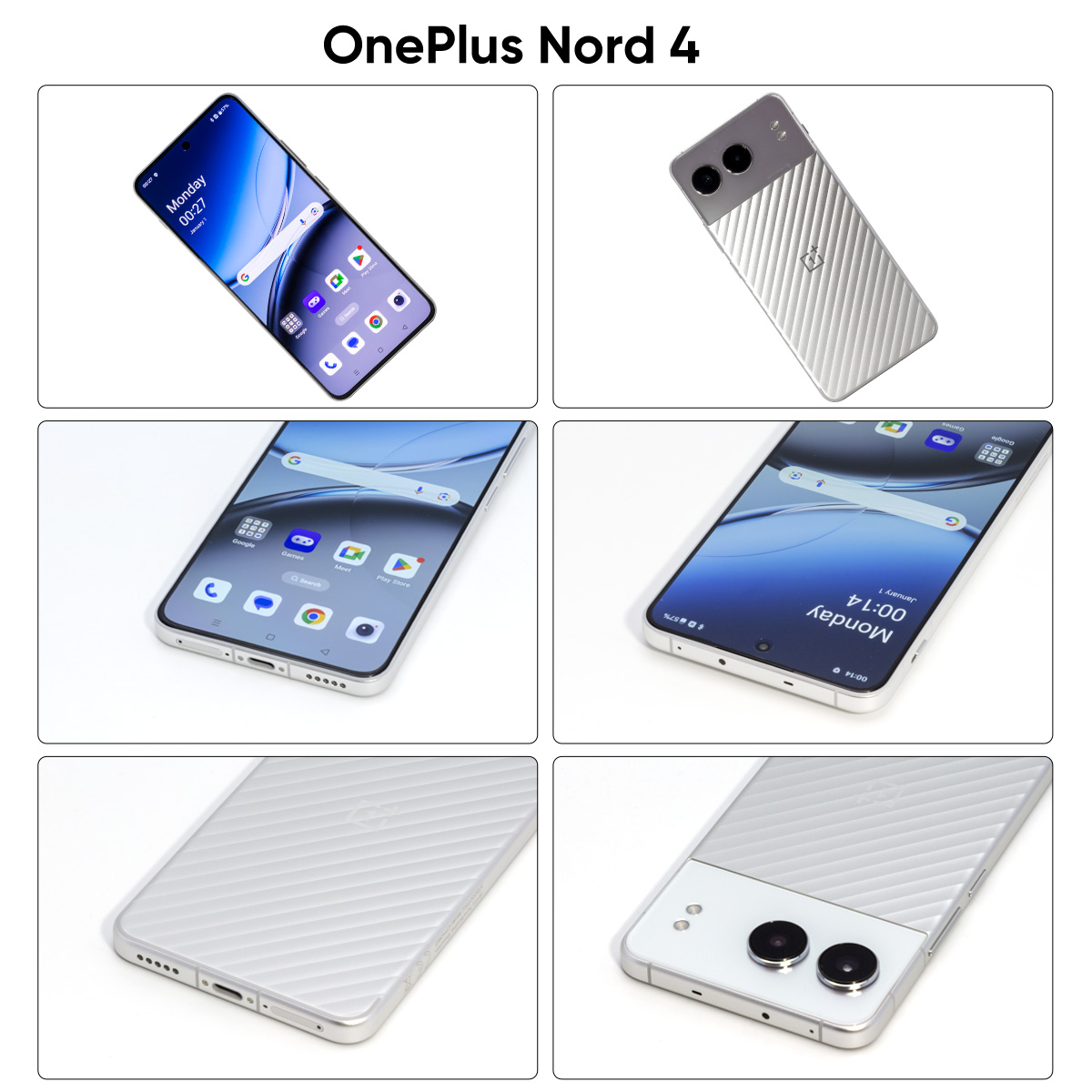 Smartphone 5G OnePlus Nord 4, 100W, charge rapide, Snapdragon 7 Gen 3, écran OLED 6.74 pouces 120Hz, caméra 50MP, NFC, Version mondiale