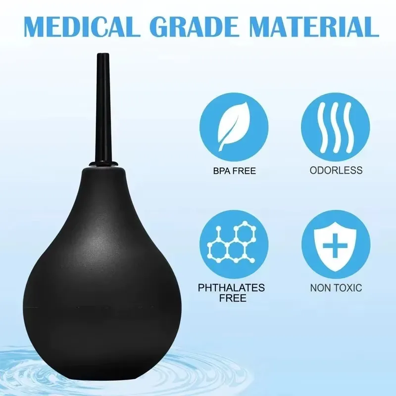 Pulitore per bidet portatile di piccola capacità Siringa per clistere Rettale Clistere per doccia Clistere Pulizia del colon Accessori per bidet
