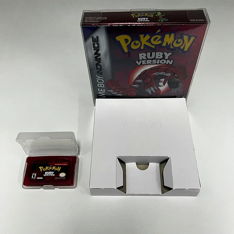 Pokemon Series GBA Game Cartridge In Box Emerald/Ruby/FireRed/Leafgreen/Sapphire No Manual