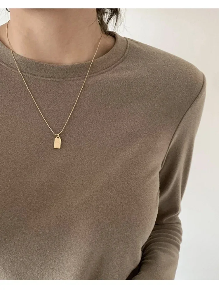 Suéter de invierno para mujer, camiseta de gran tamaño para mujer, ropa para mujer, camisetas para mujer, jersey de manga larga, camiseta de punto de tubo, Top