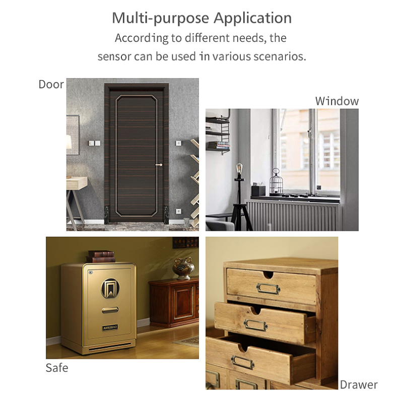 Tuya Zigbee – capteur d'ouverture de porte/fenêtre intelligent, 3.0, détecteur, Protection de sécurité, application Smart Life, contrôle Via Alexa et Google Home