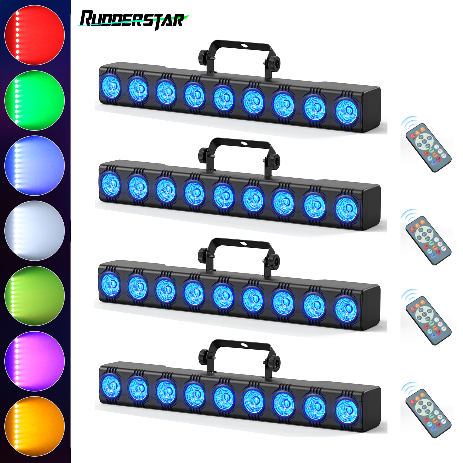1/2/4PCS 9LEDs 4IN1 Muur Wassen Lamp 36W RGBW Lichten Bar Podiumverlichting Effect DJ Party Lichten Projectie Licht voor Disco Theater