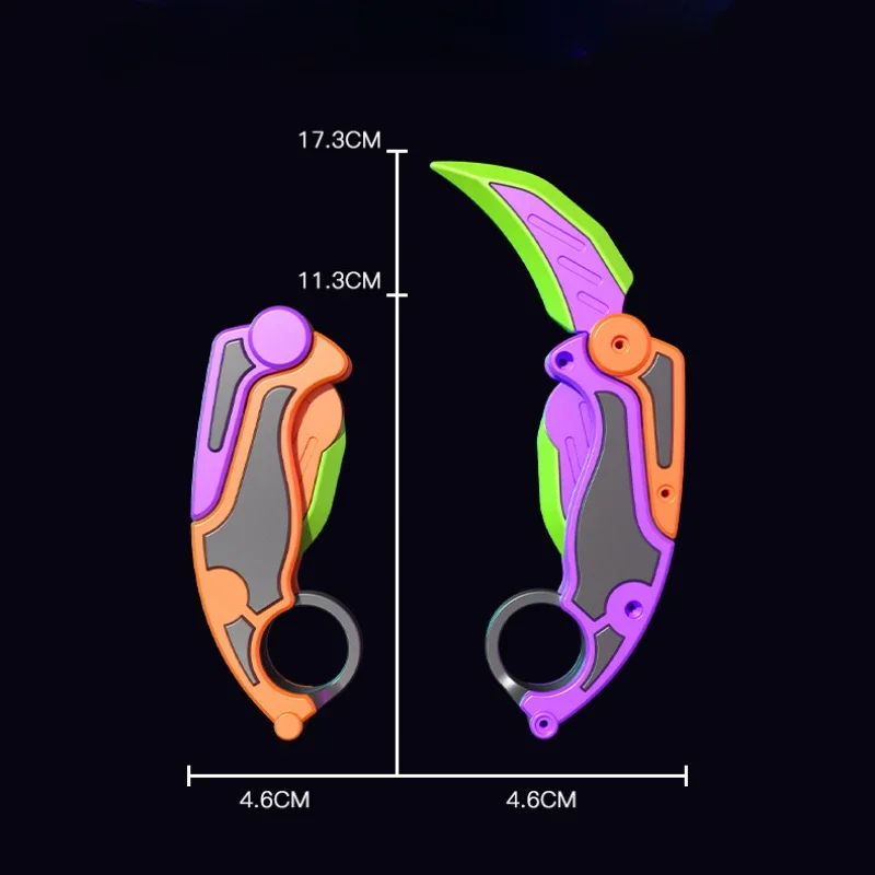 3D พิมพ์ Gravity Claw มีด Fidget ของเล่นพลาสติกพับมีดผีเสื้อผู้ใหญ่ความเครียดบรรเทาของเล่นนวนิยายของเล่นเด็ก Xmas ของขวัญ