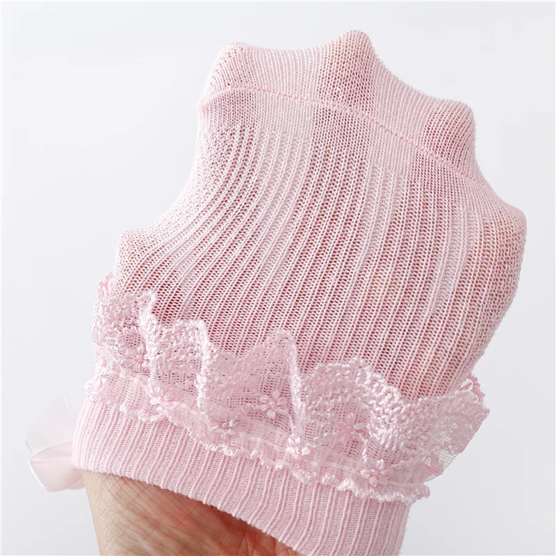 Lawadka, calcetines para bebés recién nacidos de 0 a 24 meses, calcetines de encaje de algodón para niñas, calcetines con lazo de princesa para niñas pequeñas, primavera 2024