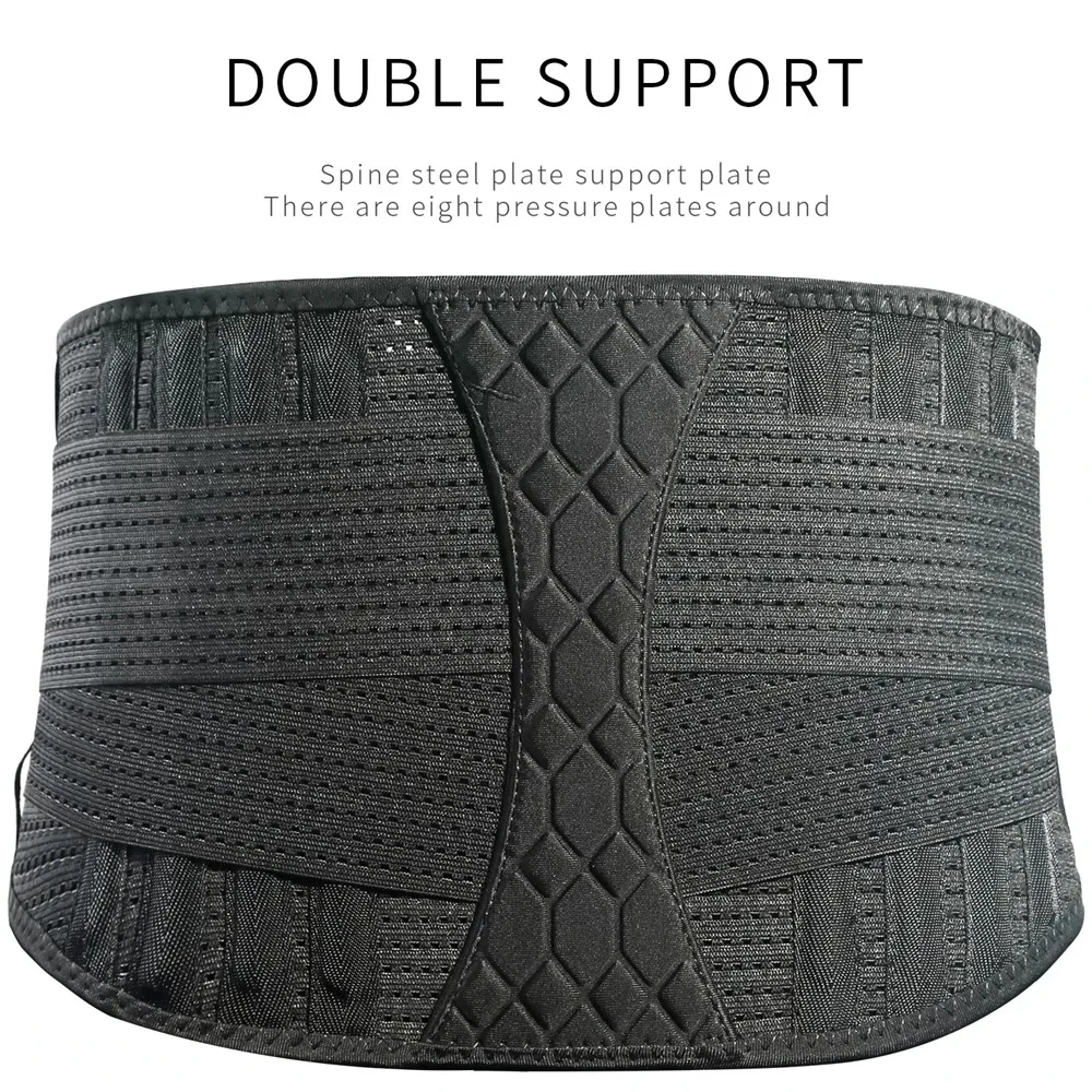 1PC GOUNOD Double Full Back Lumbar Support เข็มขัดเอว Orthopedic Corset กระดูกสันหลัง Decompression เทรนเนอร์เอว Back Pain Relief