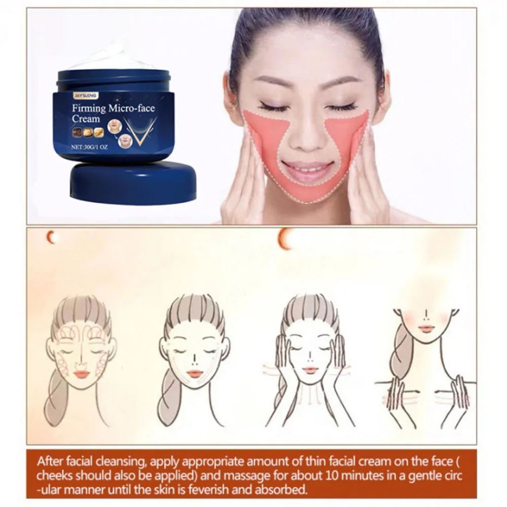 Face-Liftครีมกระชับสัดส่วนSlimming Firming HydratingและMoisturizing Face Anti-Aging Brighteningครีมผลิตภัณฑ์ 30G