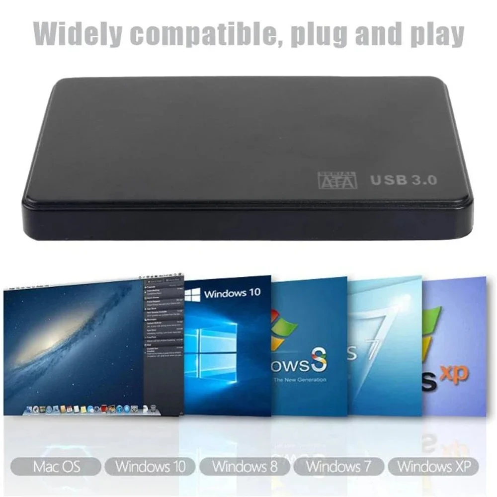 2,5 Zoll SATA USB3.0 Festplattengehäuse, mobiles Festplattengehäuse (für SSD externes Speicherfestplattengehäuse)