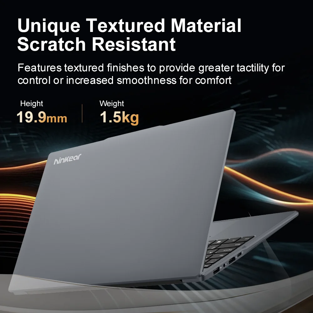 Ninkear N15 Air ordinateur portable 15,6 "IPS 1080P IPS Intel N95 3.4Ghz 16GB RAM 512GB SSD utilisation générale productivité Windows 11 pro ordinateur portable