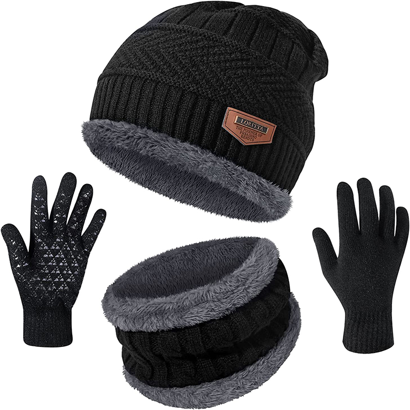 2022 inverno uomo donna berretto cappello lavorato a maglia berretto invernale berretto femminile sciarpa collo di lana spessa berretto passamontagna maschera cappelli cofano Set