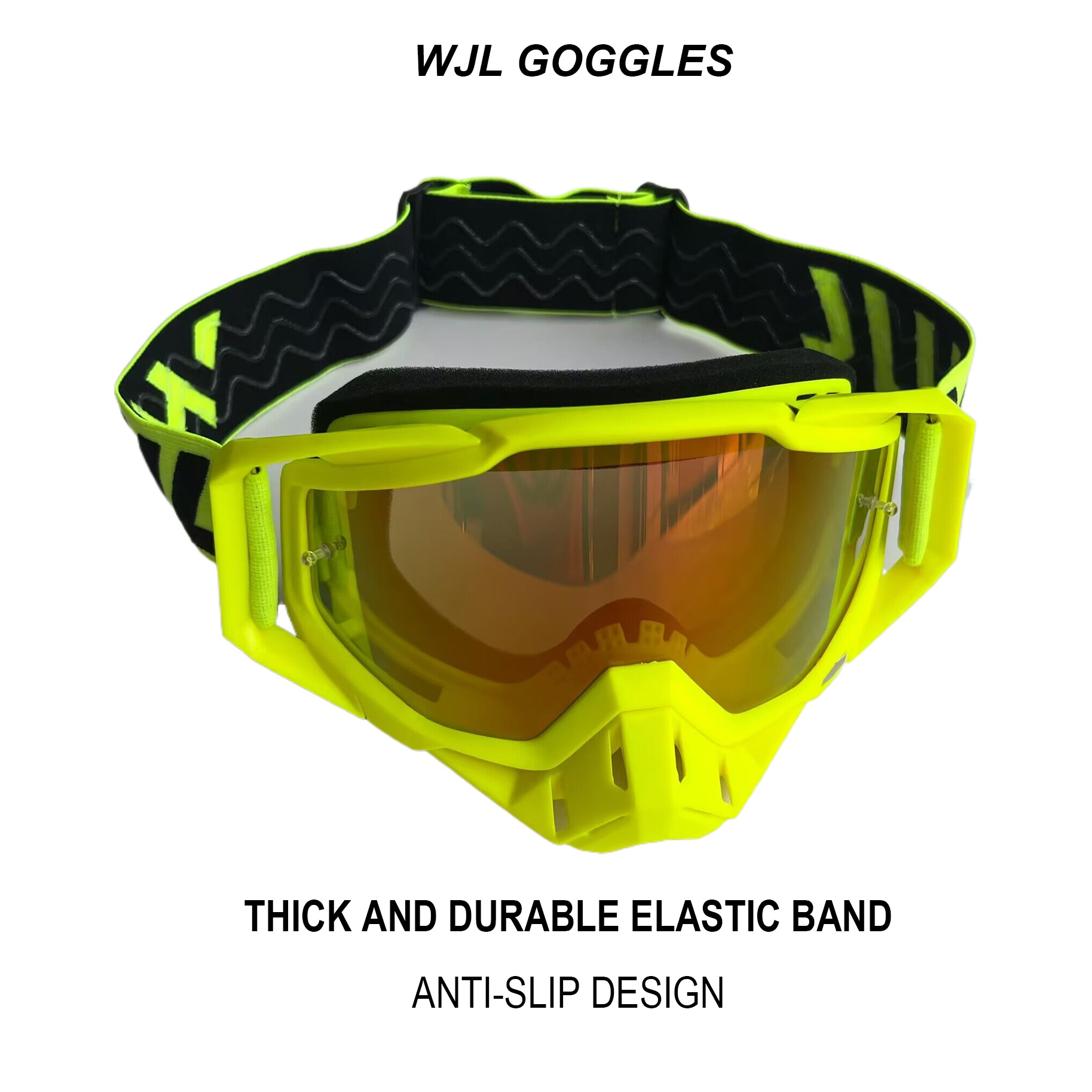 WJL Occhiali da motocross Occhiali da sole da moto Uomo MTB ATV Maschera Protezione antivento Sci Ciclismo Occhiali da corsa fuoristrada