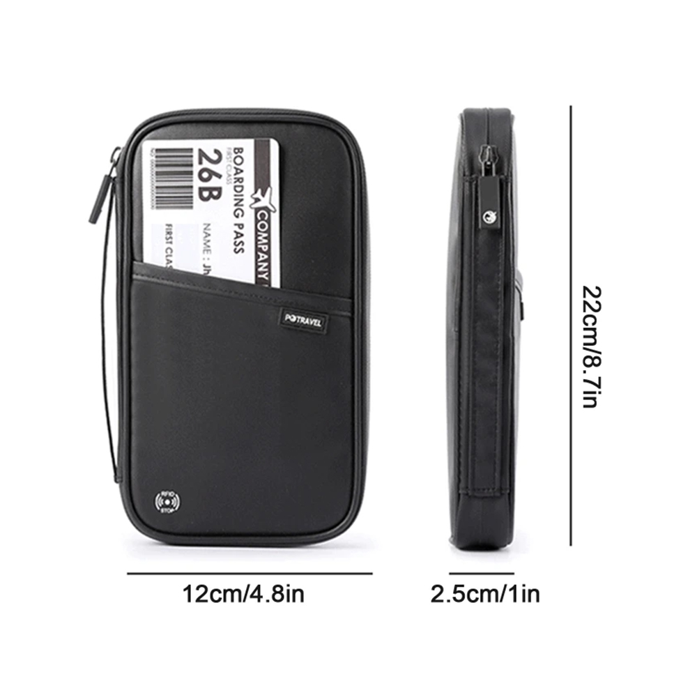 RFID-blokkerende paspoortportemonnee Familiepaspoorthouder Multifunctionele documententas Organisator Reisaccessoires Documententas