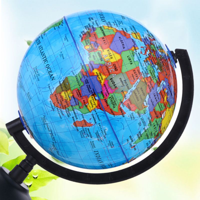 360도 회전 모두 영어로 어린이를위한 디스커버리 월드 볼 학생 조기 교육 아기 생일 선물 여름 장난감