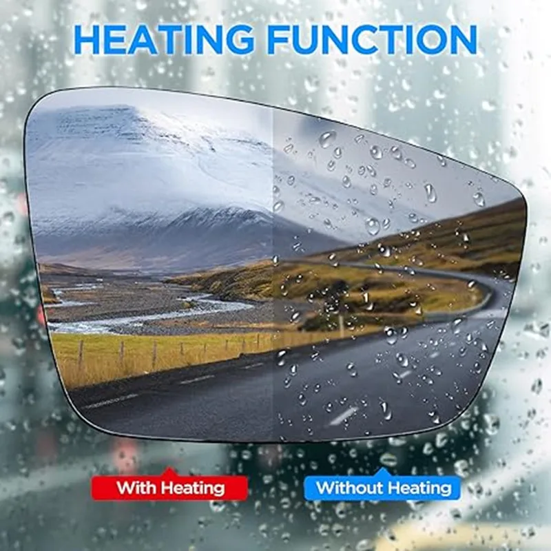 Espejo retrovisor calefactable lateral para coche, cristal izquierdo y derecho, blanco y azul, para vw Golf 4 JETTA MK4 Passat B5 Bora 1J 1857521   1J 1857522