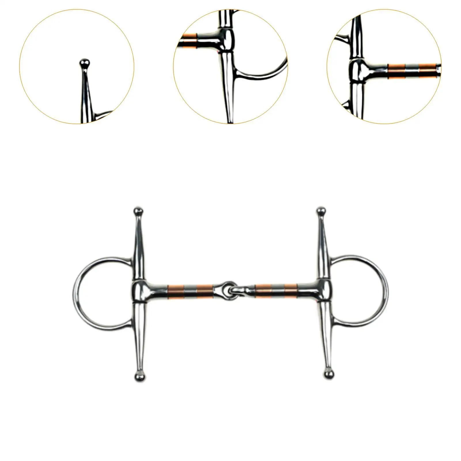 Horse Bit Stallion Training Bit ทนทาน H รูปร่างม้าเคี้ยวการฝึกอบรม Bit Horse Snaffle ขี่ม้า Snaffle สําหรับขี่ม้า