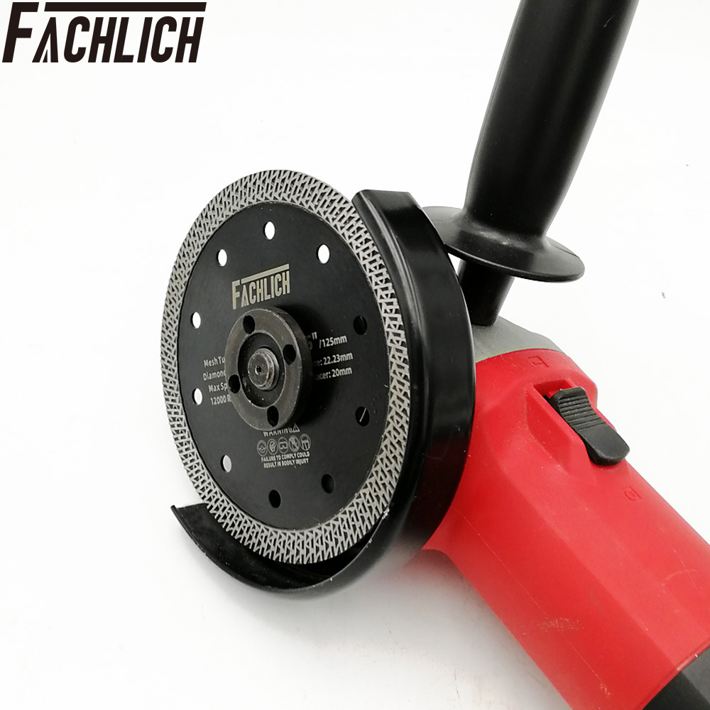 FACHLICH 1 PC Dia105/115/125/180/230 มม.ตาข่าย Turbo แผ่นตัดเพชรหินอ่อนหินแกรนิตหินเครื่องตัดกระเบื้องเครื่องบดมุมใบเลื่อย