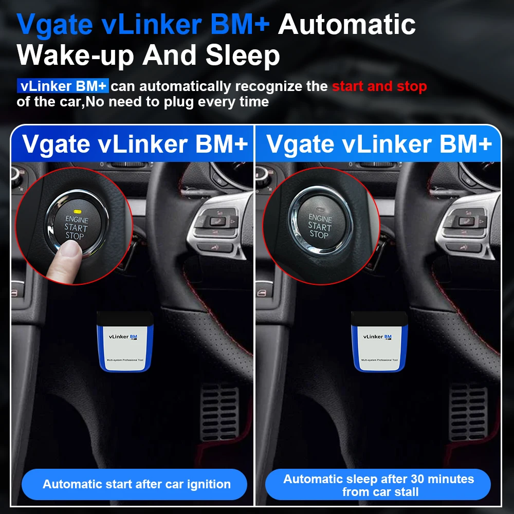 Vgate vLinker BM + ELM327 Für BMW BimmerCode BimmerLink Auto Code Reader Diagnose Werkzeug Auto Scanner ELM327 OBD2 Bluetooth 4,0
