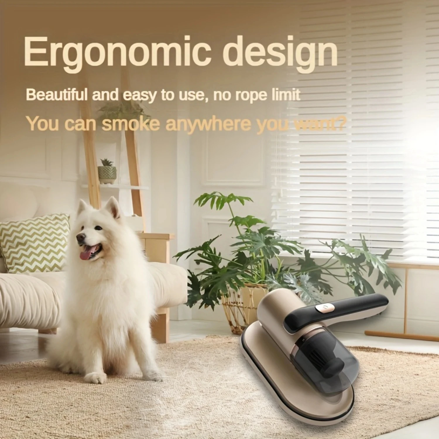 Household Mattress Vacuum Cleaner Ultraviolet Sterilization Machine Small Handheld Wireless Mite Remover USB Charging Portable