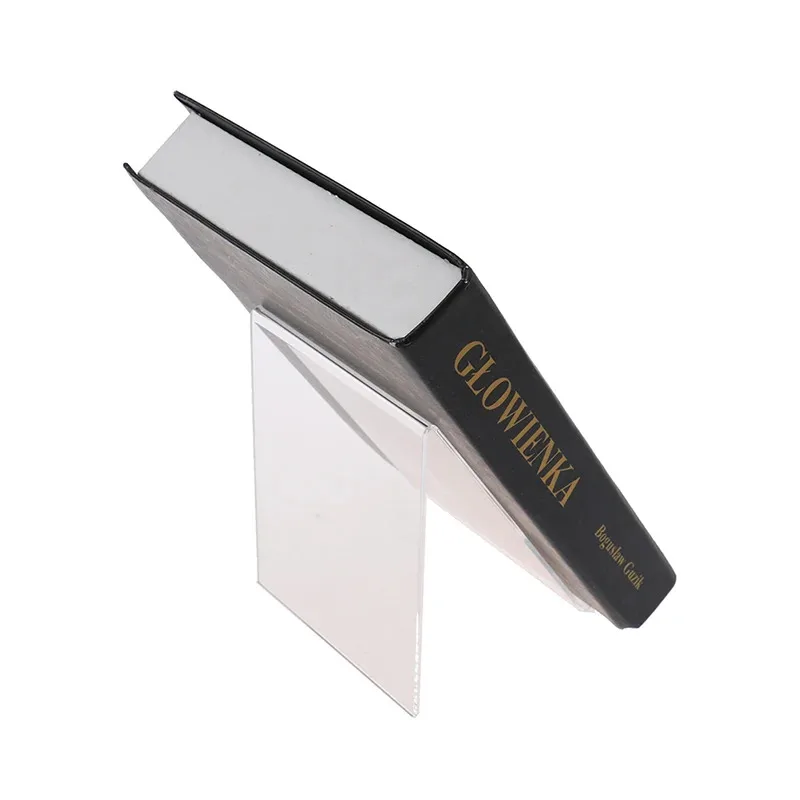 Espositore per libri in acrilico trasparente - Cornice per foto regolabile multi-angolo, porta brochure, organizer per opere d'arte per ripiano da tavolo