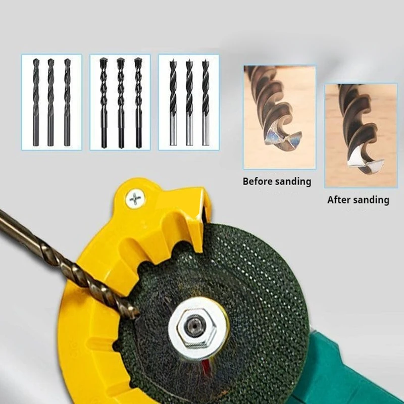 Afilador de brocas multiusos de 4-12mm, herramienta de pulido y pulido, piezas de herramientas alimentadas, amoladora angular aplicable creatina