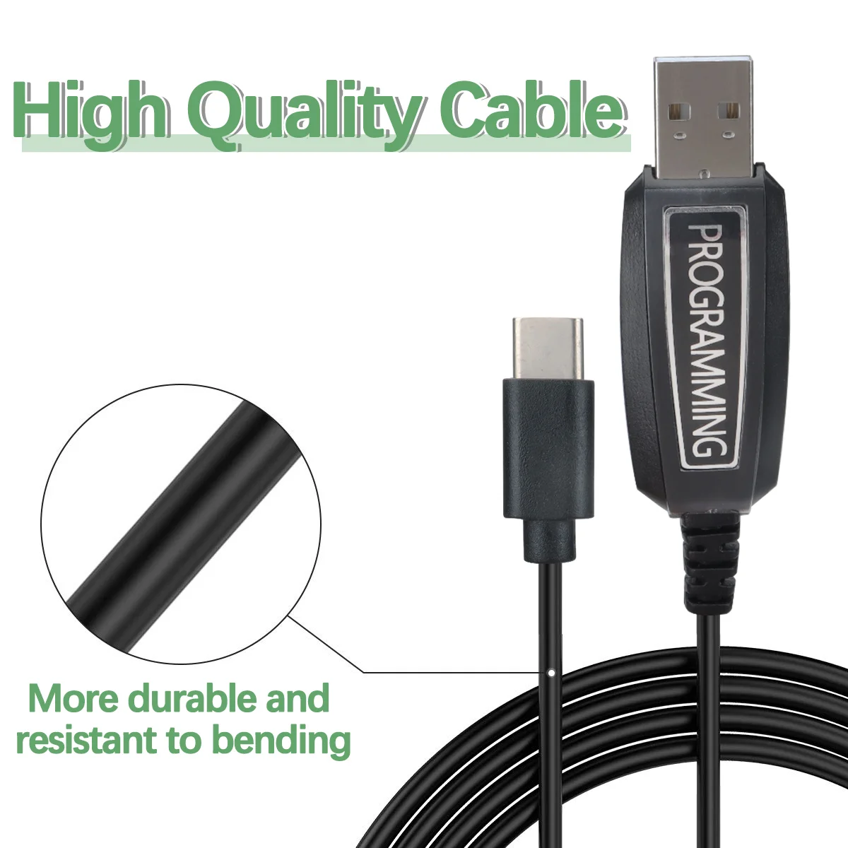 Kabel do programowania USB typu C obsługuje system Windows dla Iradio UV-98 PLUS UV-99 R-5000 R-6000 Radtel RT-880 Walkie Talkie