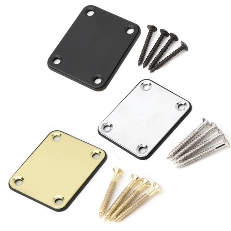 Placa de refuerzo para guitarra eléctrica, placa de conexión para guitarra eléctrica ST/Tele, cuerpo de cuello bajo, placa cuadrada, accesorios para guitarra