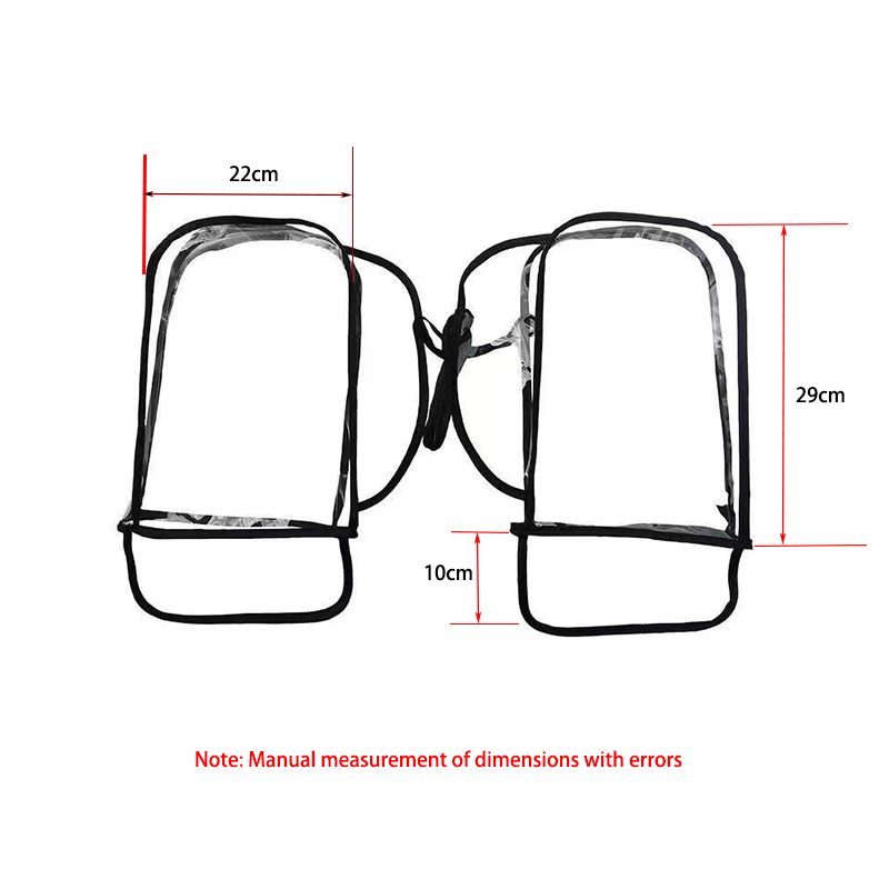 Waterproof Handlebar Mittens Motorcycle Large Rain Cover Transparent Windproof Handlebar Mittens Winter Riding Handle Cover