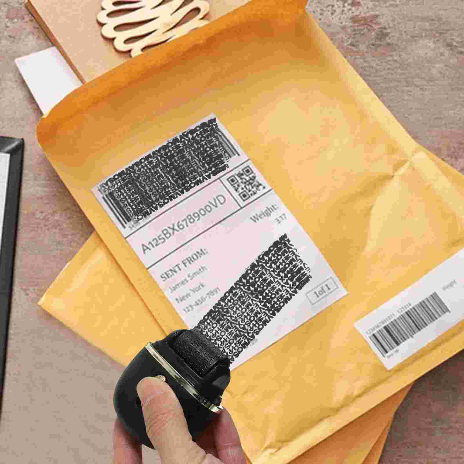 Stamp Roller Privacy Ink Walker Mail ที่อยู่ Blackout Confidential Blocker Marble Small Identity Protection Stamps