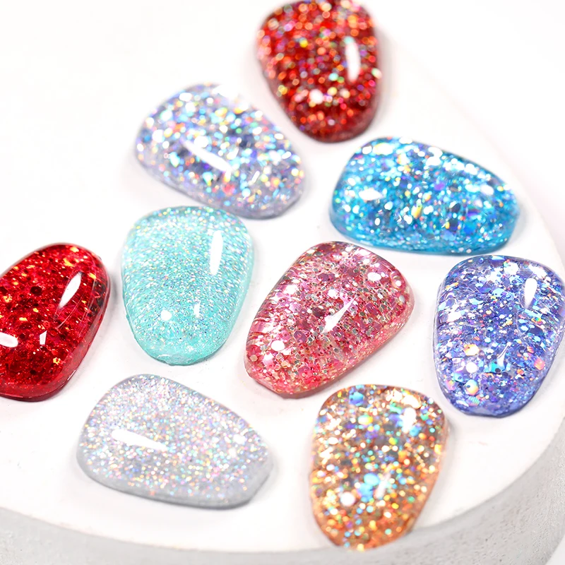 LILYCUTE Glitter Sequins เจลเล็บเงาฤดูใบไม้ผลิฤดูร้อนสีกึ่งถาวร UV เจล Soak Off สําหรับเล็บเคลือบเงา