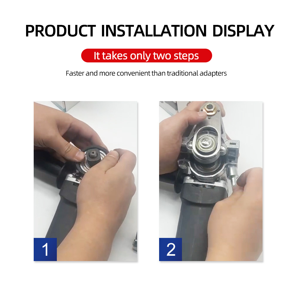 Adaptador de cabeça universal de conversão de moedor de ângulo m10 m14 rosca para 100 125 tipo polidor ferramenta oscilante de polimento de uma peça