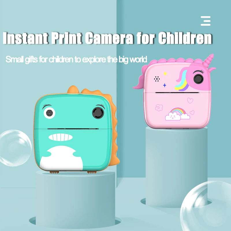 Appareil Photo à impression instantanée pour enfants, appareil Photo numérique à double objectif, jouets pour enfants, appareil Photo à dessin, jouet, cadeau d'extérieur