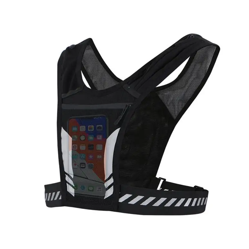 เสื้อกั๊กวิ่งสะท้อนแสงกระเป๋า Universal Running กีฬาโทรศัพท์ผู้ถือขวดน้ํากระเป๋าสําหรับนักวิ่ง Joggers ขี่จักรยาน Nights กีฬา