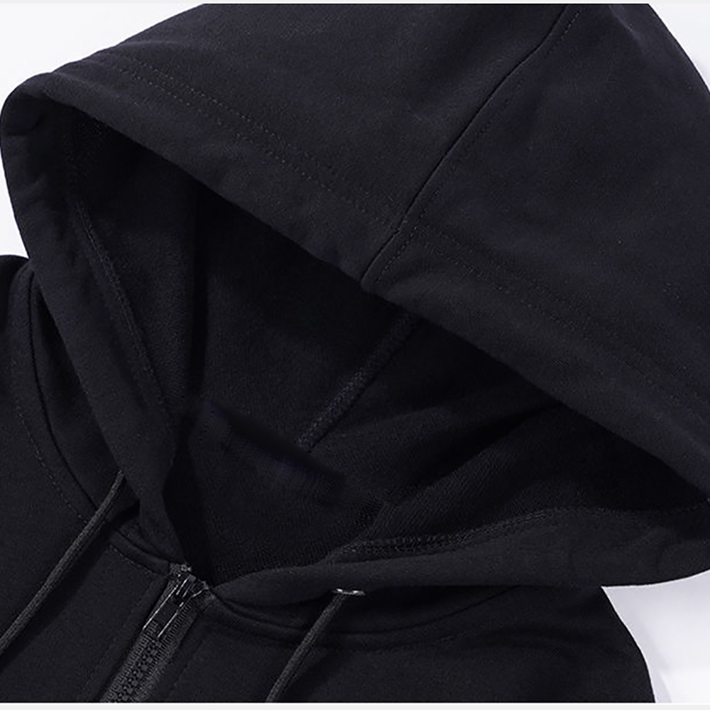 Zip up hoodies outono moletom com capuz masculino cardigan cor sólida jaqueta clássica casaco masculino roupas masculinas