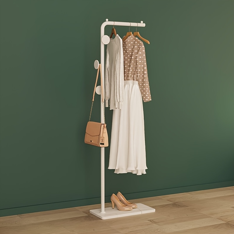 Poupança de lugar roupas rack dourado minimalista prateleiras casa moderna cabide suporte armários móveis nórdicos