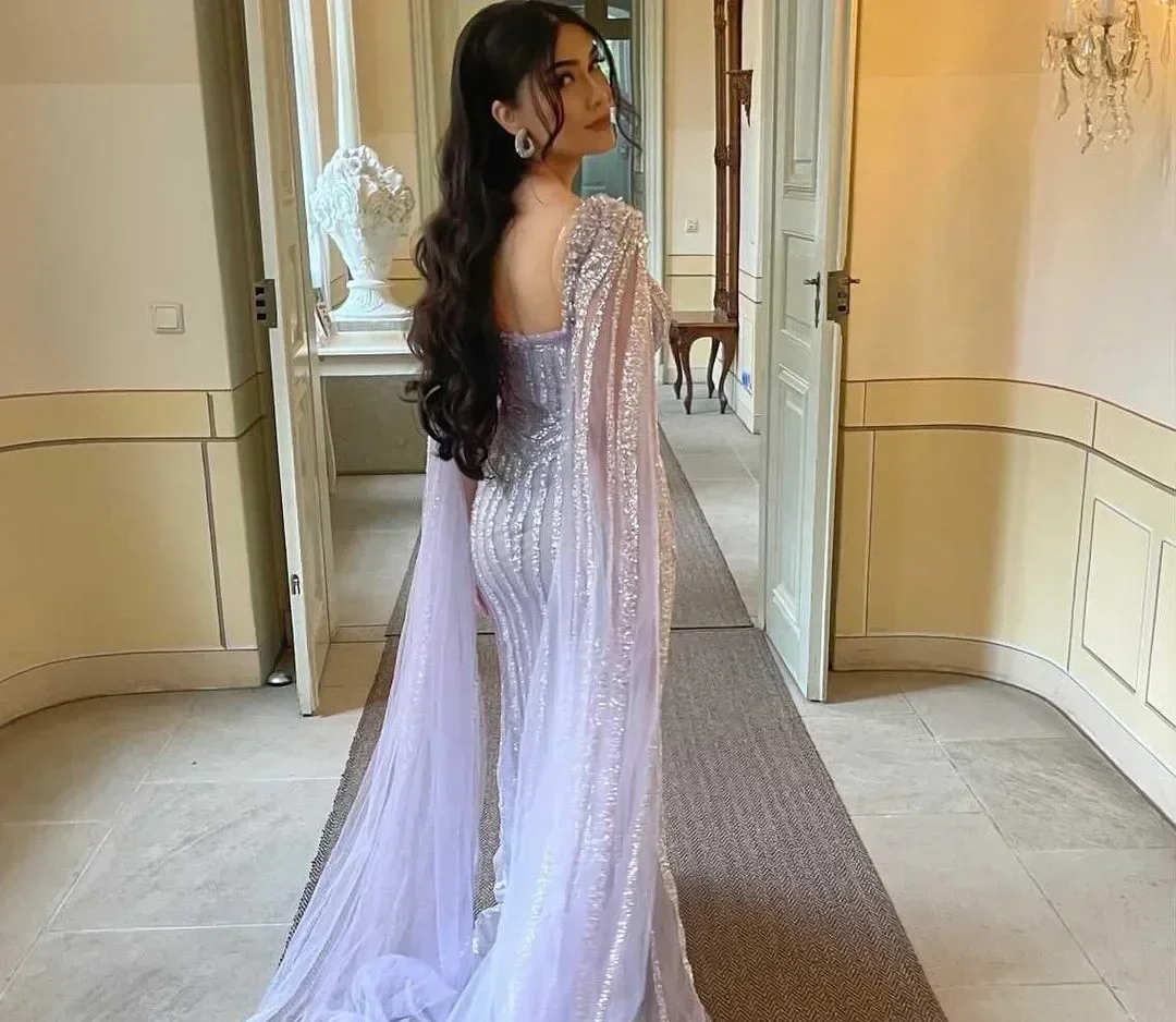 ปรับแต่ง Yipeisha ยาวหรูหราประดับด้วยเลื่อมอย่างเป็นทางการ Ball Gown สร้างความงามอันสูงส่งและจัดแสดงสไตล์ของชนชั้นสูงที่มีเอกลักษณ์