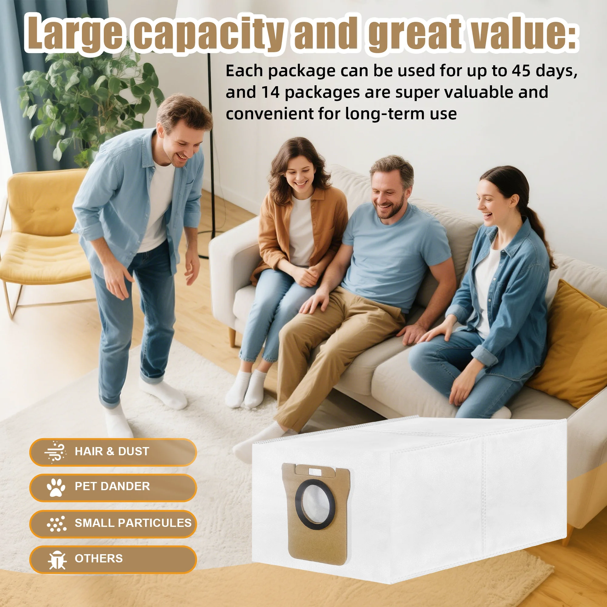 Dust Bag for Xiaomi Robot Vacuum X20 Plus X20 Max X20 Pro X10+ S10+ S20+ for Dreame L10s Ultra L20 Ultra L30 Ultra Accessories