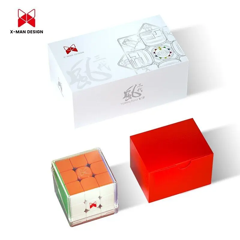 [Qiyi XMD Tornado V3 Series] Maglev 3x3 Speed Magnetic Cube - Dual Positioning Core Puzzle Toy for Professional Cubers