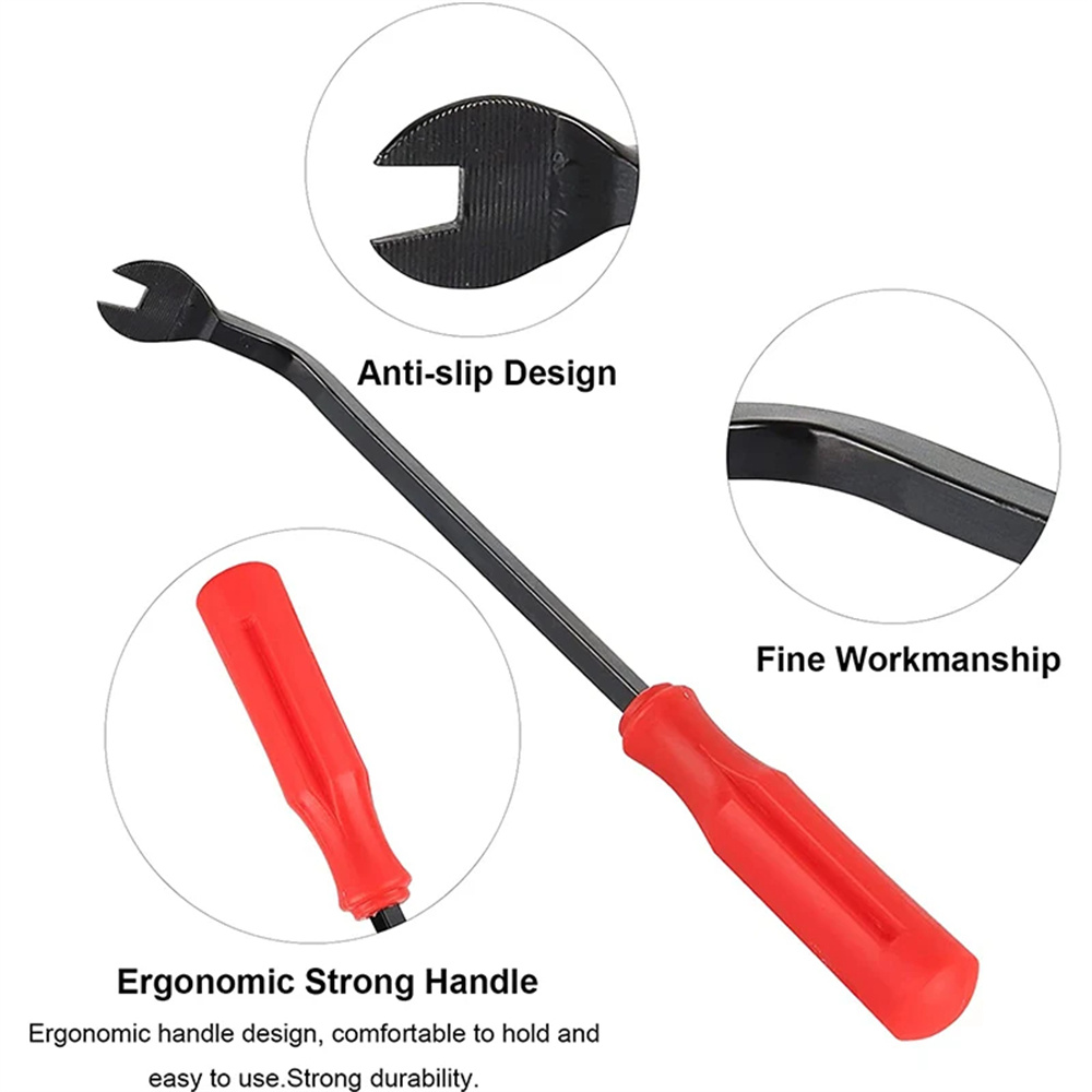 2PC Befestigungs Backe Schraubendreher-satz Auto Tür Nagel Puller Clip Clamp Innen Entfernung Werkzeug Änderung Installation Werkzeuge Boards