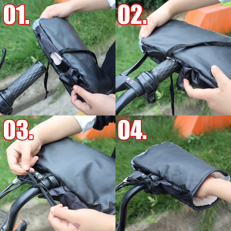 Motorcycle Handlebar Muffs Winter Equipment Mitts Warmer Gloves Waterproof Handmuffs Bicycle Handle Cover Hand Covers Warmers