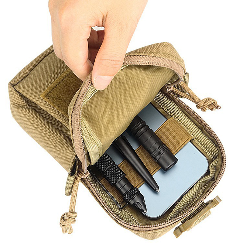 Molle 戦術的なウエストバッグ屋外緊急 edc ポーチ電話パックスポーツクライミングランニングアクセサリーツール狩猟バッグ