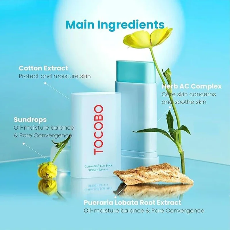 Coreia cuidados com a pele tocobo algodão macio sol vara spf 50 + essência de sentido de água protetor solar controle de óleo refrescante não gorduroso hidratar
