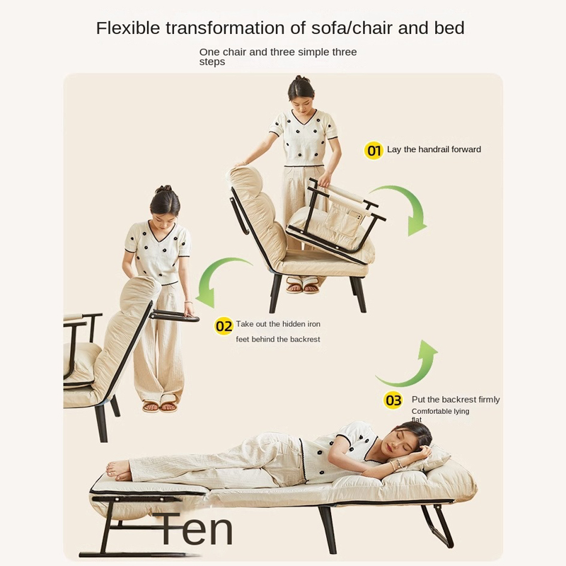 Hot Selling Folding Recliner Office Lunch Break Nap Bed Dual-use Chair Household Reclining Chair Backrest Lazy Sofa Toffee Chair