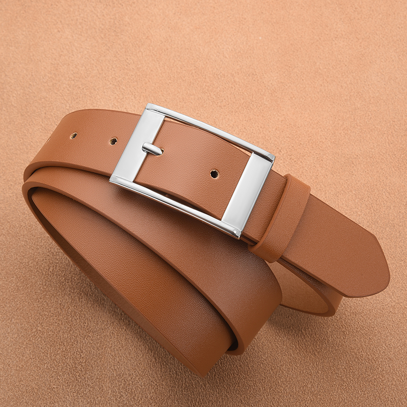 Nowy męski luksusowy pasek ze skóry PU metalowa klamra wysokiej jakości znana marka designerski pasek dżinsy pasek męski