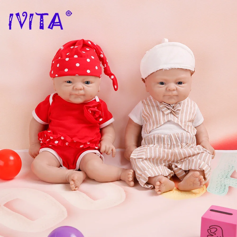 IVITA 100% ซิลิโคน Reborn ตุ๊กตาขายส่งของเล่นเด็กสมจริงเหมือนจริงทารกแรกเกิด DIY ทาสีตุ๊กตาชุดสําหรับของขวัญเด็ก