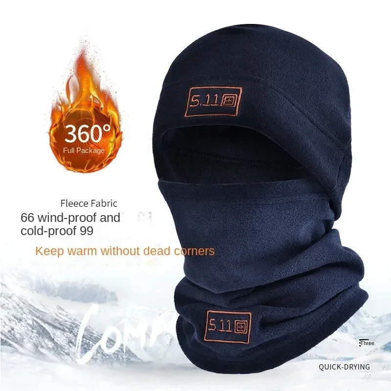 Gorro de Coral Polar para hombre, pasamontañas de lana, gorros más cálidos para la cara, cubierta térmica para la cabeza, bufanda deportiva militar táctica, gorros