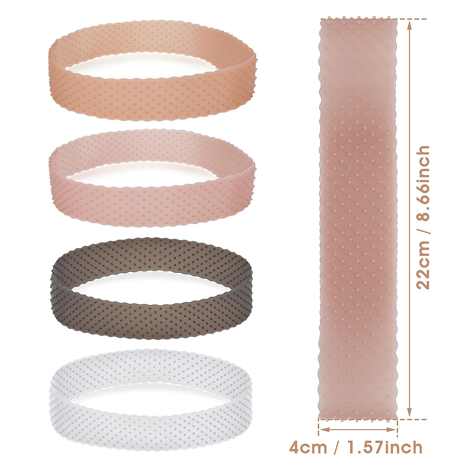 2025 Nuovo 1 pz Fascia per parrucca Fascia per parrucca in silicone antiscivolo per donna Fascia per parrucca regolabile per parrucche in pizzo per tenere la parrucca (MORE COLORE)