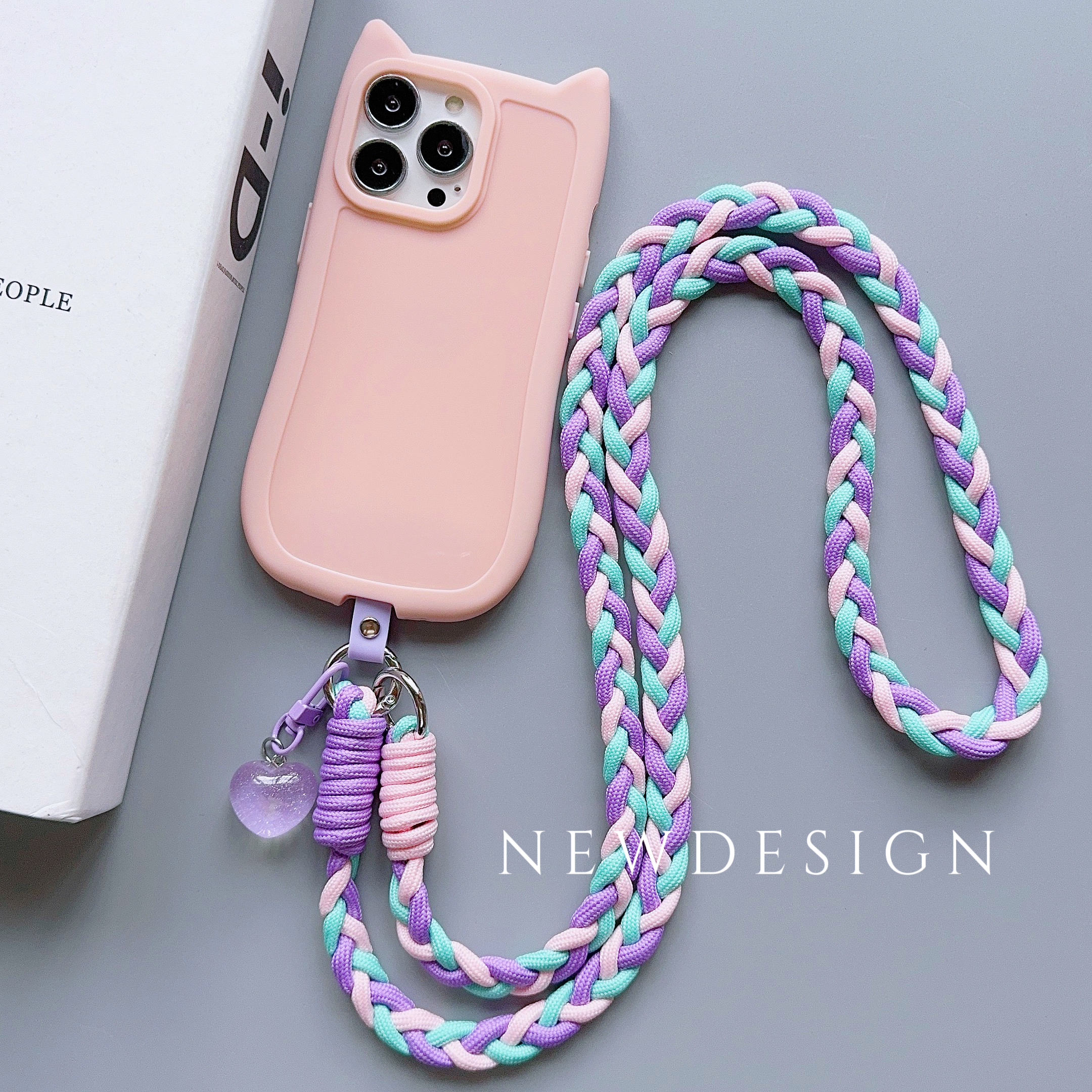 Kreative Cartoon Handy Universal Lanyard Crossbody Lange Seil Lanyard Seil Cartoon Dekorative Anhänger Zubehör
