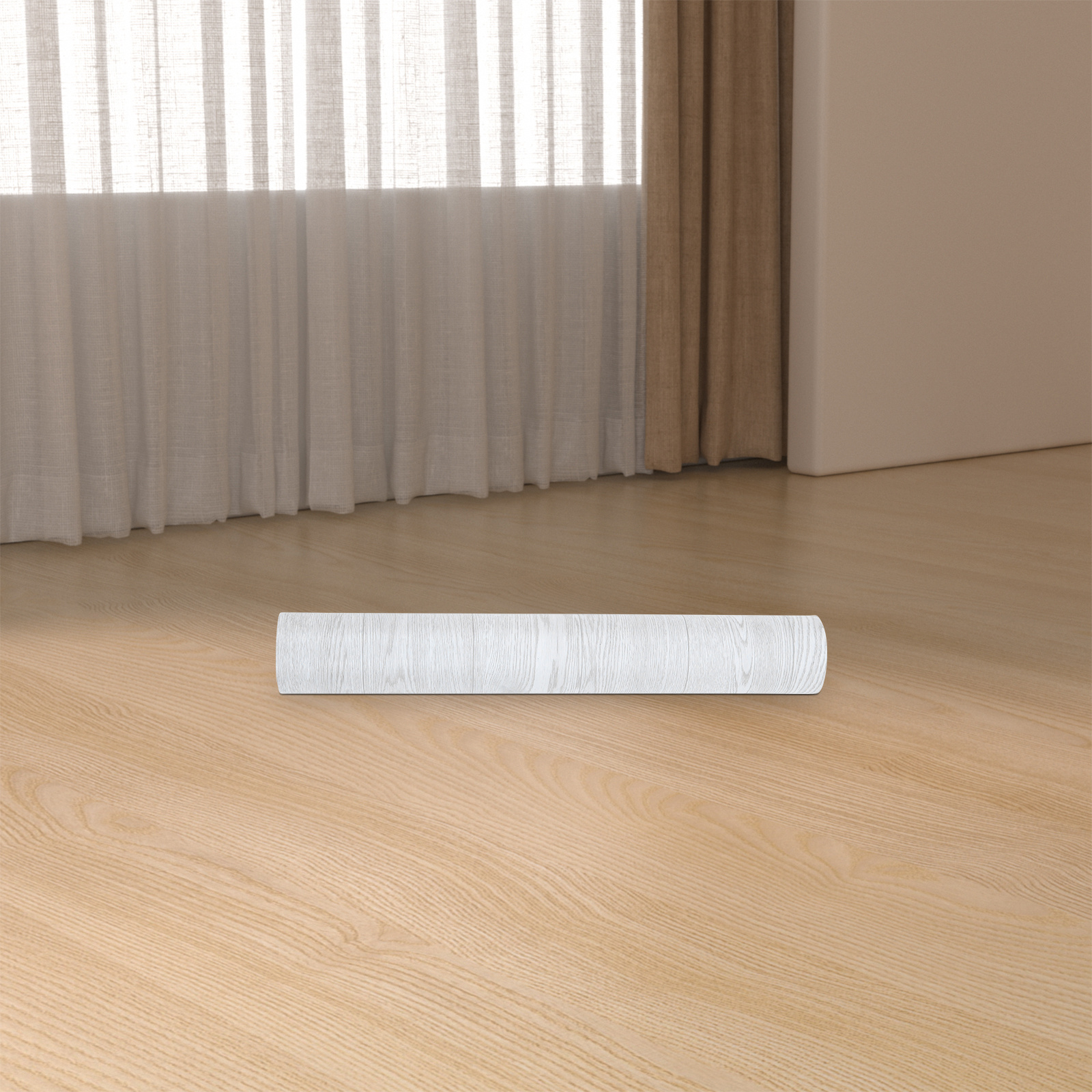 1 rolo de adesivo de chão autoadesivo de pvc, à prova d'água, resistente ao desgaste, adesivo decorativo de grão de madeira para piso